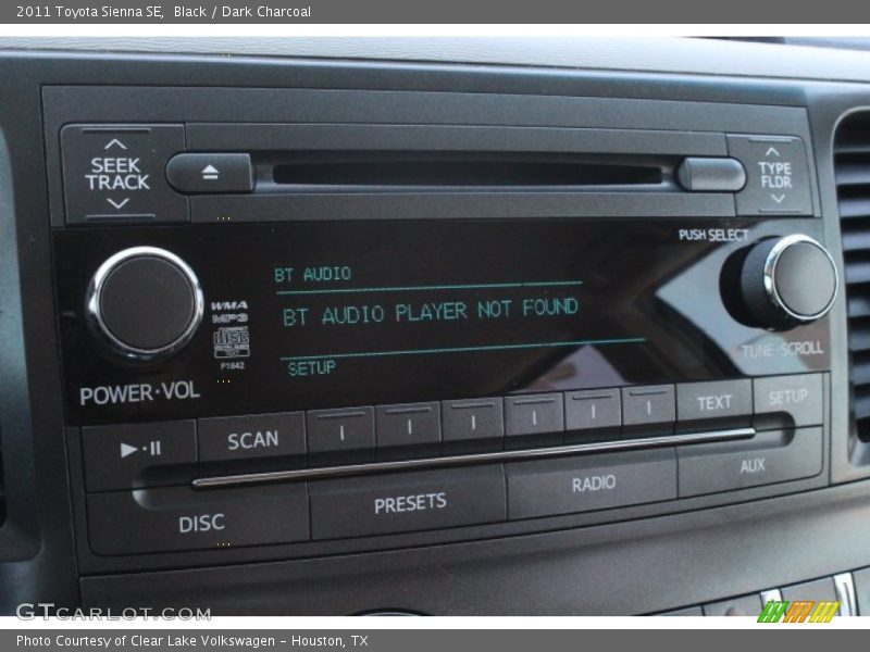 Black / Dark Charcoal 2011 Toyota Sienna SE
