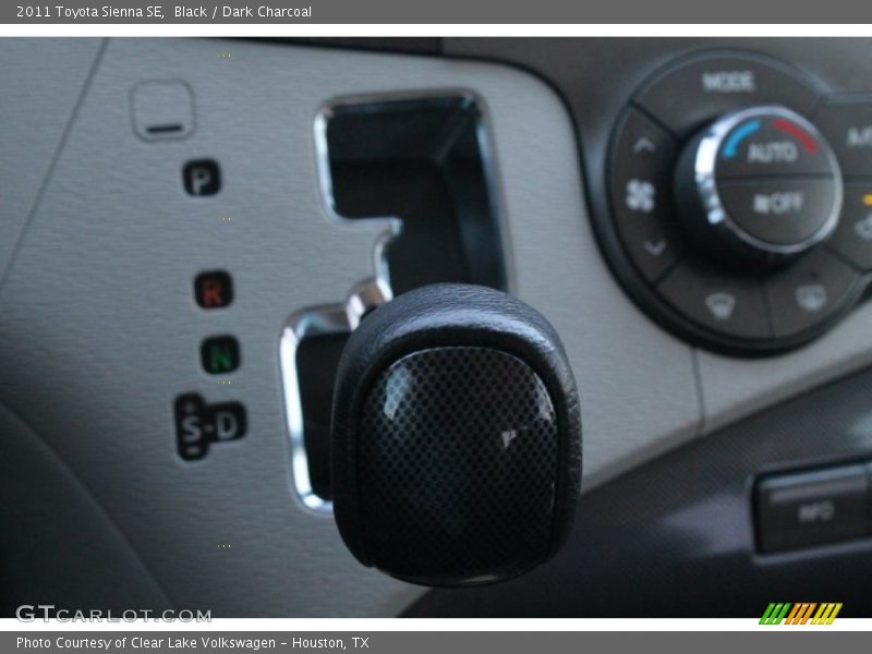 Black / Dark Charcoal 2011 Toyota Sienna SE