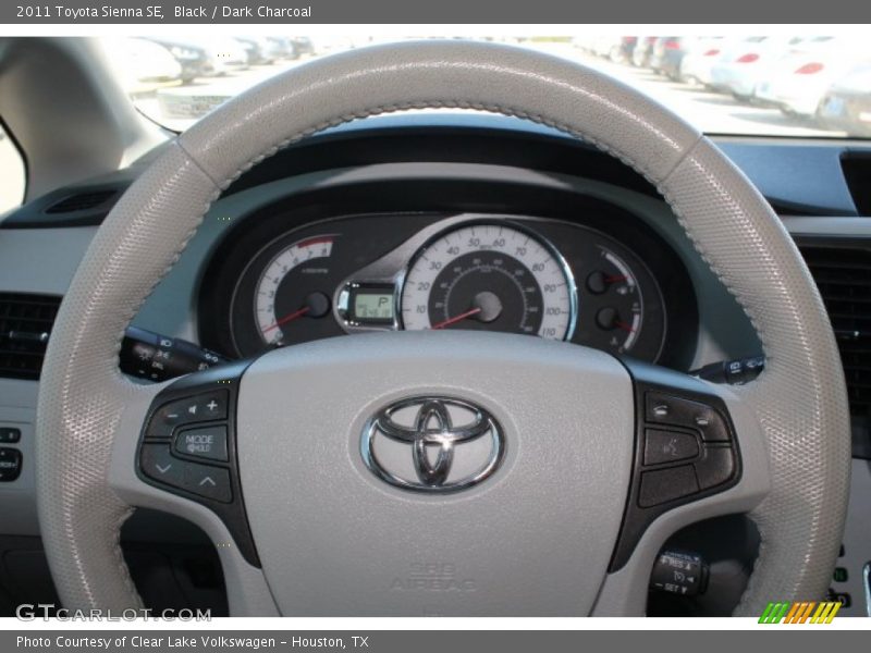 Black / Dark Charcoal 2011 Toyota Sienna SE