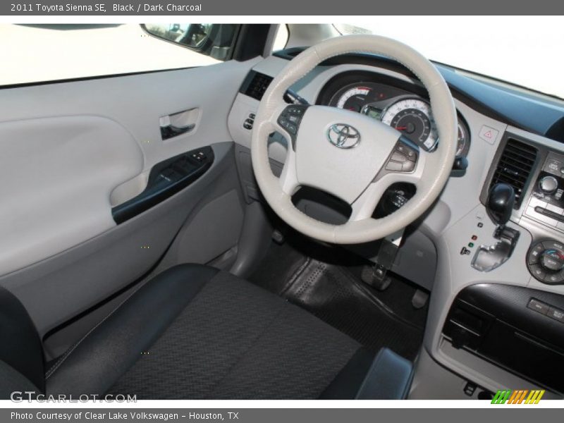 Black / Dark Charcoal 2011 Toyota Sienna SE