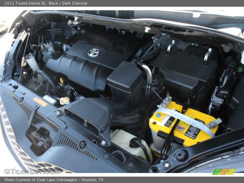Black / Dark Charcoal 2011 Toyota Sienna SE