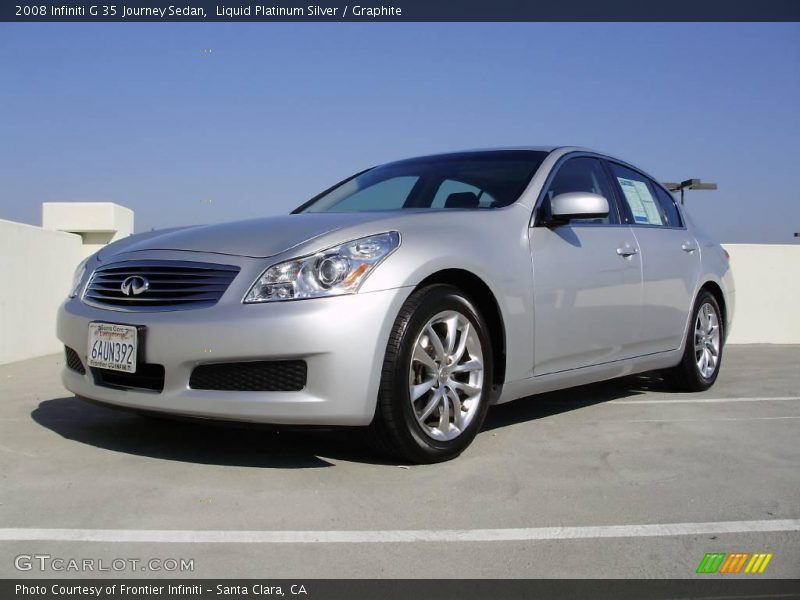 Liquid Platinum Silver / Graphite 2008 Infiniti G 35 Journey Sedan