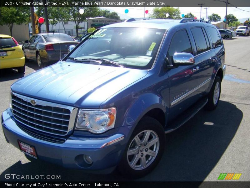 Marine Blue Pearl / Dark Slate Gray/Light Slate Gray 2007 Chrysler Aspen Limited HEMI