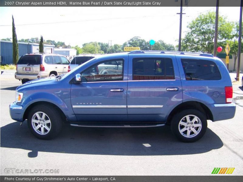 Marine Blue Pearl / Dark Slate Gray/Light Slate Gray 2007 Chrysler Aspen Limited HEMI