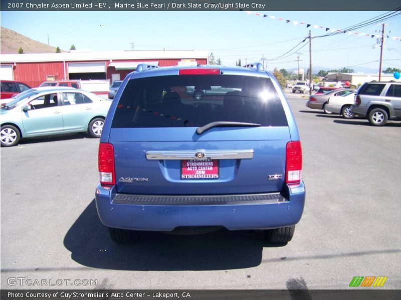 Marine Blue Pearl / Dark Slate Gray/Light Slate Gray 2007 Chrysler Aspen Limited HEMI