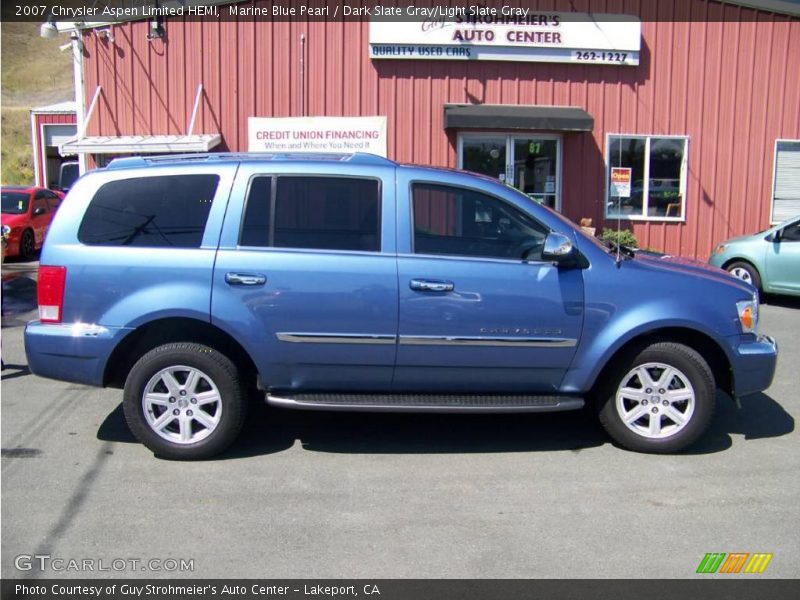 Marine Blue Pearl / Dark Slate Gray/Light Slate Gray 2007 Chrysler Aspen Limited HEMI