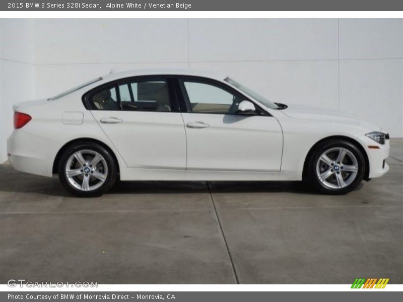 Alpine White / Venetian Beige 2015 BMW 3 Series 328i Sedan