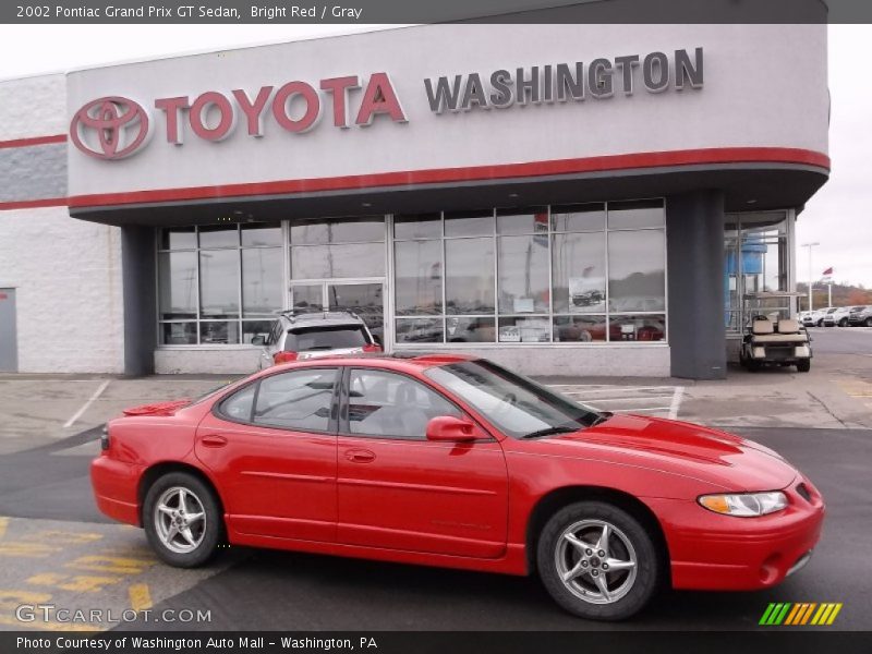 Bright Red / Gray 2002 Pontiac Grand Prix GT Sedan