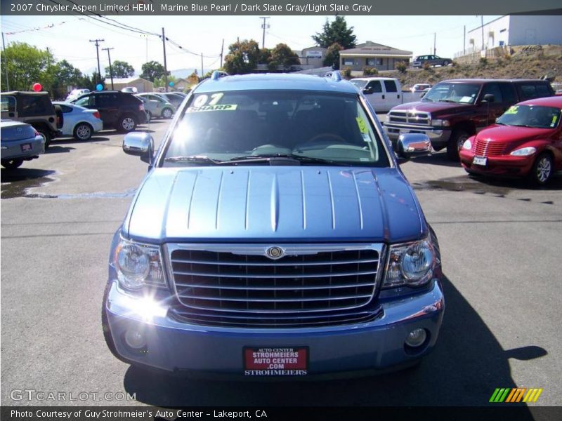 Marine Blue Pearl / Dark Slate Gray/Light Slate Gray 2007 Chrysler Aspen Limited HEMI