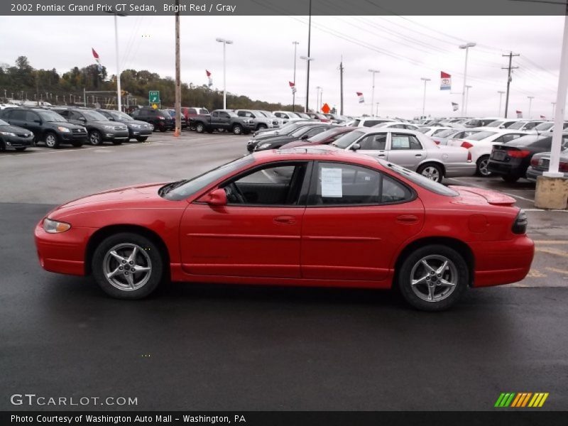 Bright Red / Gray 2002 Pontiac Grand Prix GT Sedan
