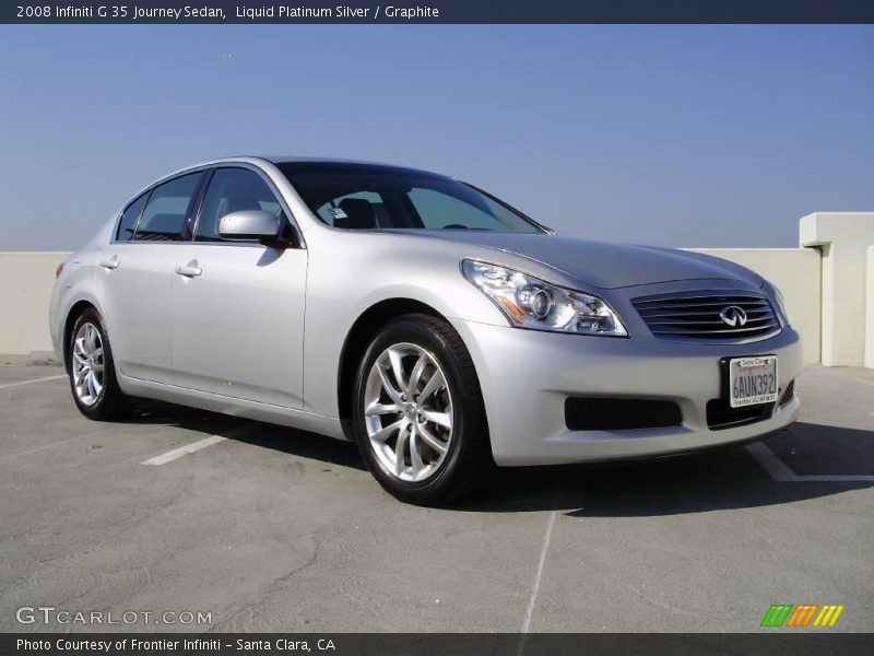 Liquid Platinum Silver / Graphite 2008 Infiniti G 35 Journey Sedan