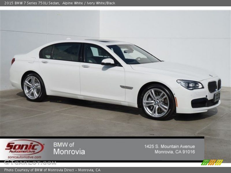 Alpine White / Ivory White/Black 2015 BMW 7 Series 750Li Sedan
