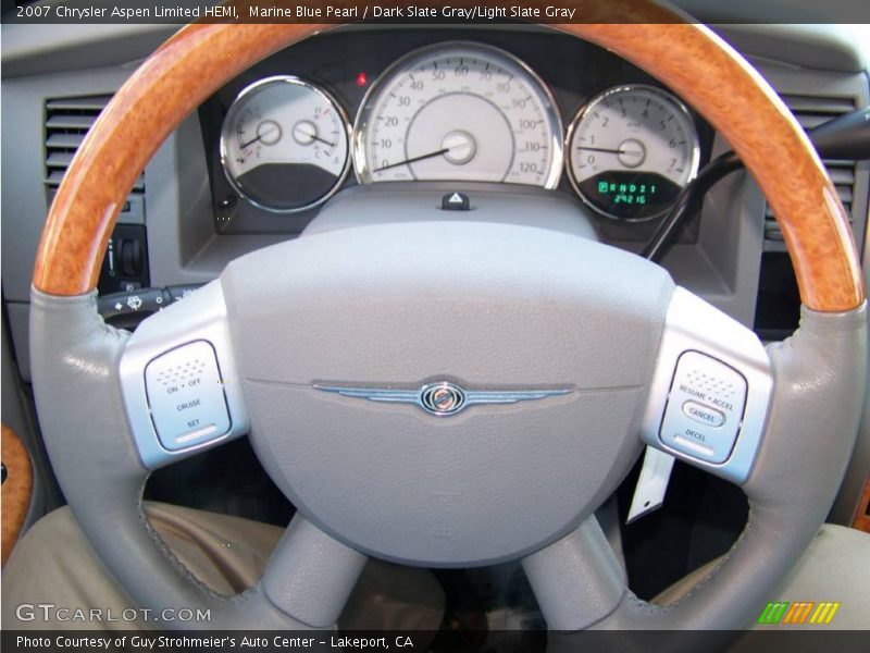 Marine Blue Pearl / Dark Slate Gray/Light Slate Gray 2007 Chrysler Aspen Limited HEMI