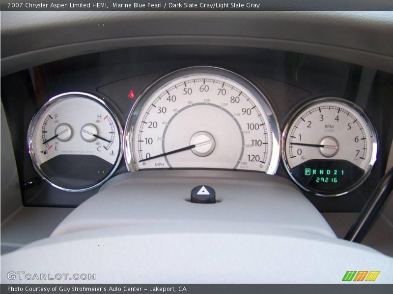 Marine Blue Pearl / Dark Slate Gray/Light Slate Gray 2007 Chrysler Aspen Limited HEMI