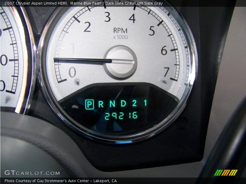 Marine Blue Pearl / Dark Slate Gray/Light Slate Gray 2007 Chrysler Aspen Limited HEMI