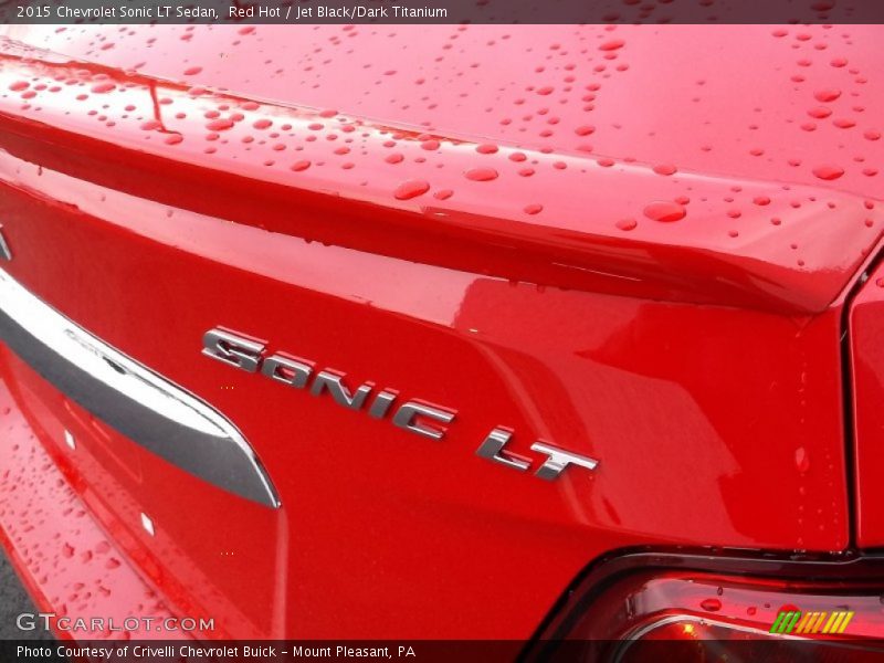 Red Hot / Jet Black/Dark Titanium 2015 Chevrolet Sonic LT Sedan