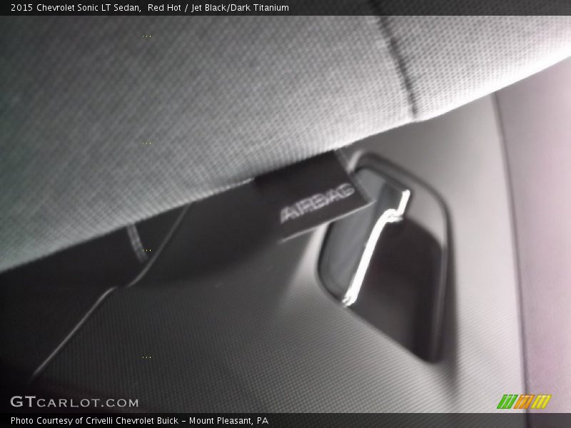 Red Hot / Jet Black/Dark Titanium 2015 Chevrolet Sonic LT Sedan