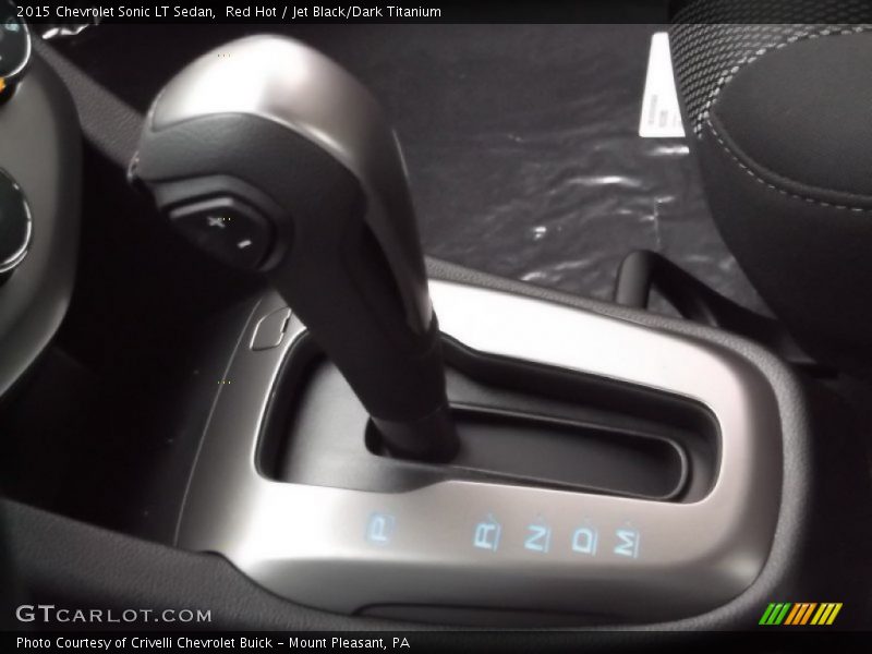Red Hot / Jet Black/Dark Titanium 2015 Chevrolet Sonic LT Sedan