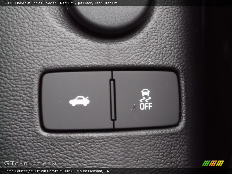 Red Hot / Jet Black/Dark Titanium 2015 Chevrolet Sonic LT Sedan