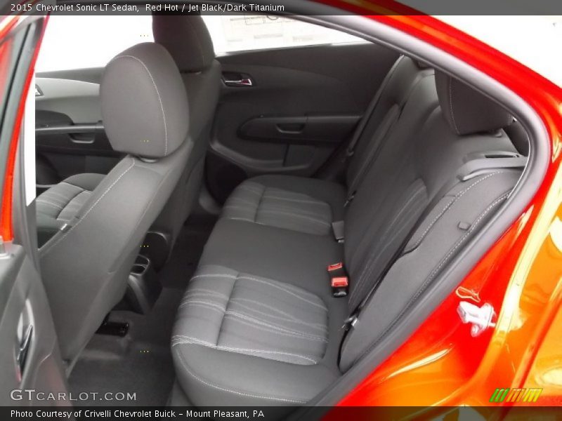 Red Hot / Jet Black/Dark Titanium 2015 Chevrolet Sonic LT Sedan