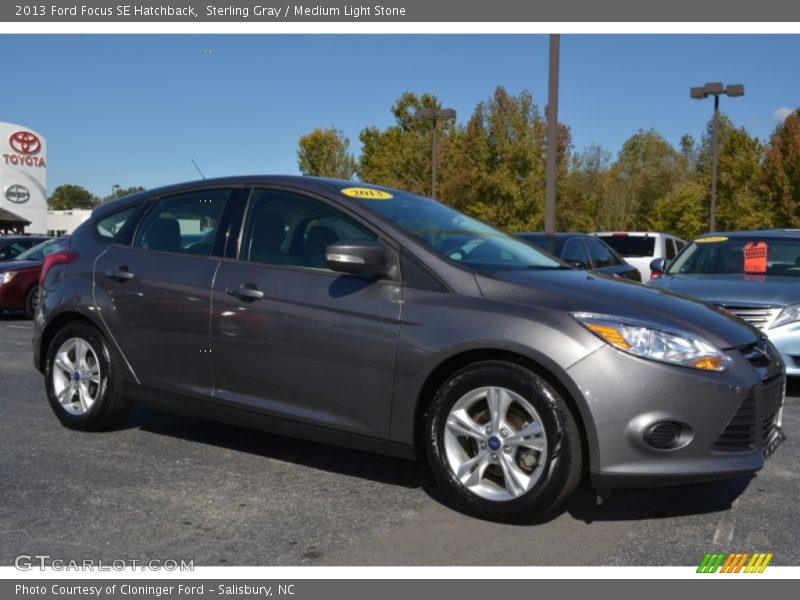 Sterling Gray / Medium Light Stone 2013 Ford Focus SE Hatchback