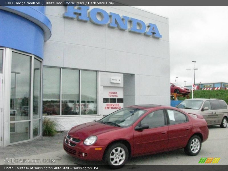 Blaze Red Crystal Pearl / Dark Slate Gray 2003 Dodge Neon SXT