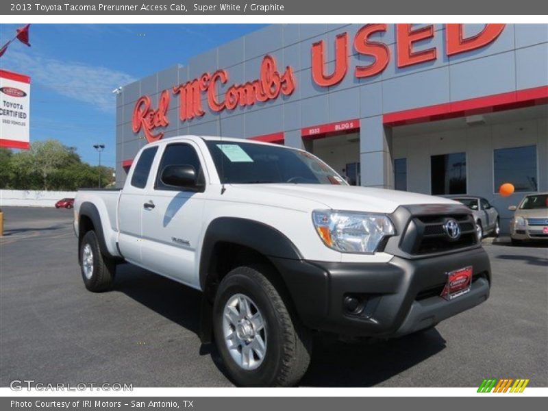 Super White / Graphite 2013 Toyota Tacoma Prerunner Access Cab