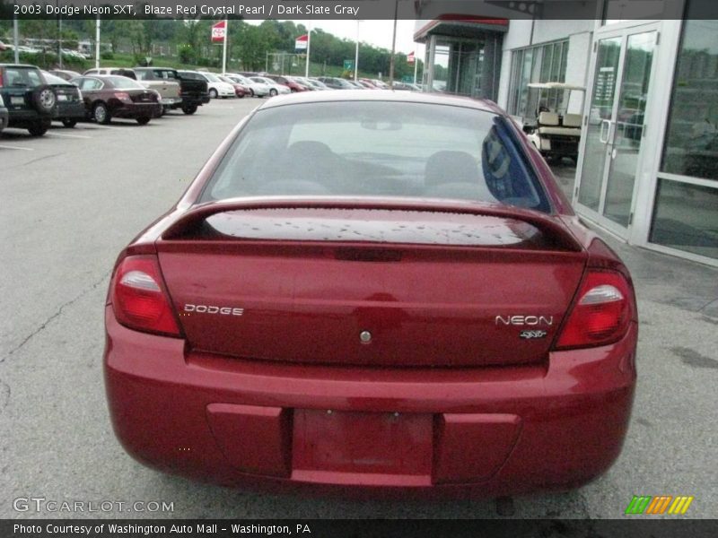 Blaze Red Crystal Pearl / Dark Slate Gray 2003 Dodge Neon SXT
