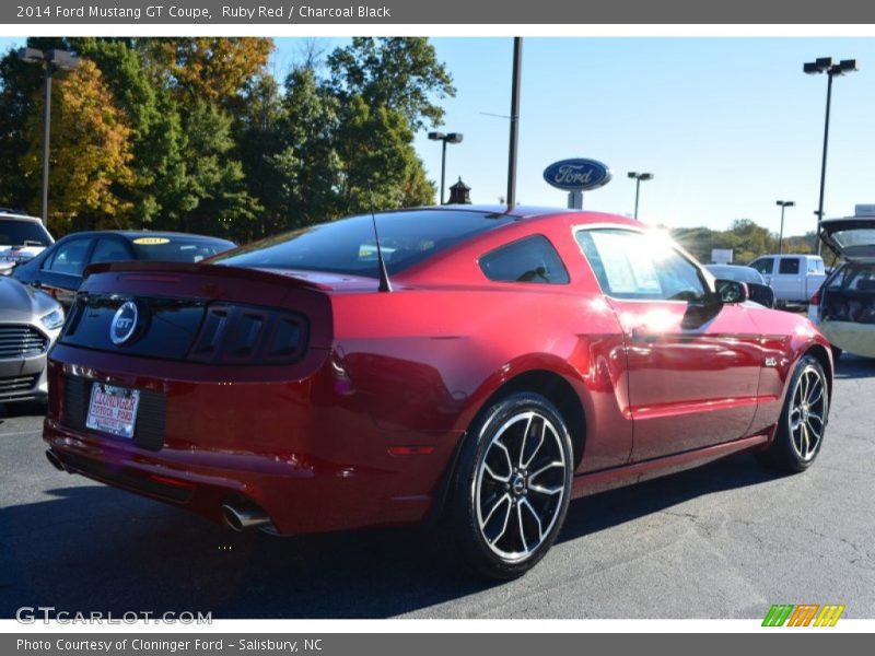 Ruby Red / Charcoal Black 2014 Ford Mustang GT Coupe