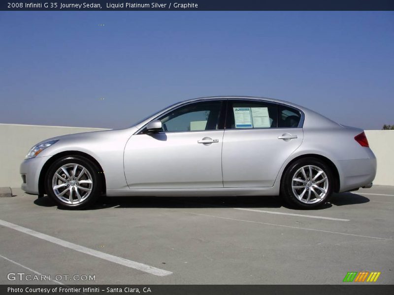 Liquid Platinum Silver / Graphite 2008 Infiniti G 35 Journey Sedan
