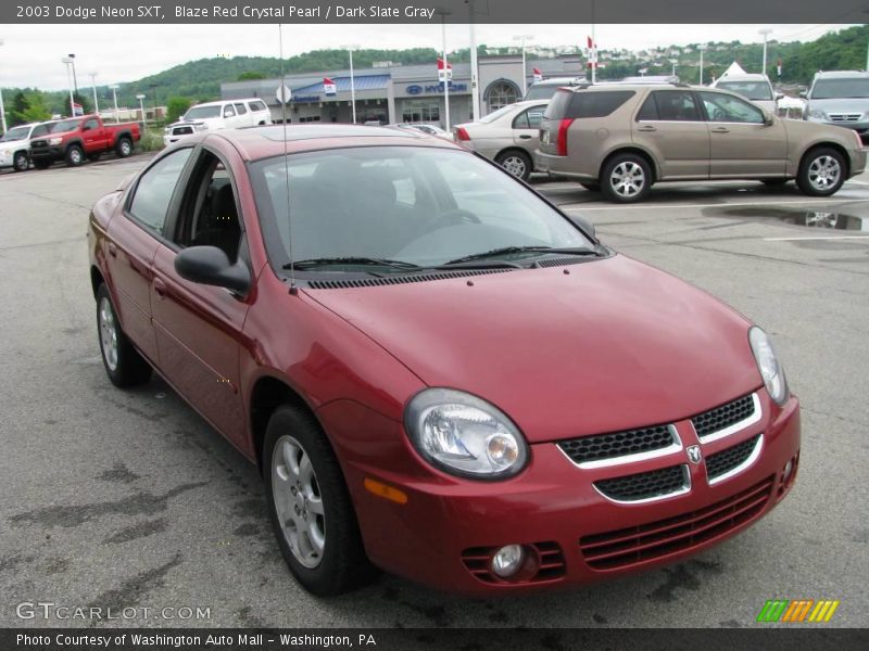 Blaze Red Crystal Pearl / Dark Slate Gray 2003 Dodge Neon SXT
