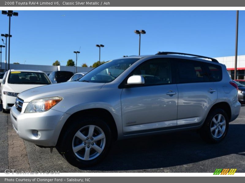 Classic Silver Metallic / Ash 2008 Toyota RAV4 Limited V6