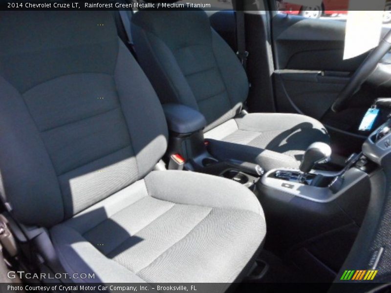 Rainforest Green Metallic / Medium Titanium 2014 Chevrolet Cruze LT