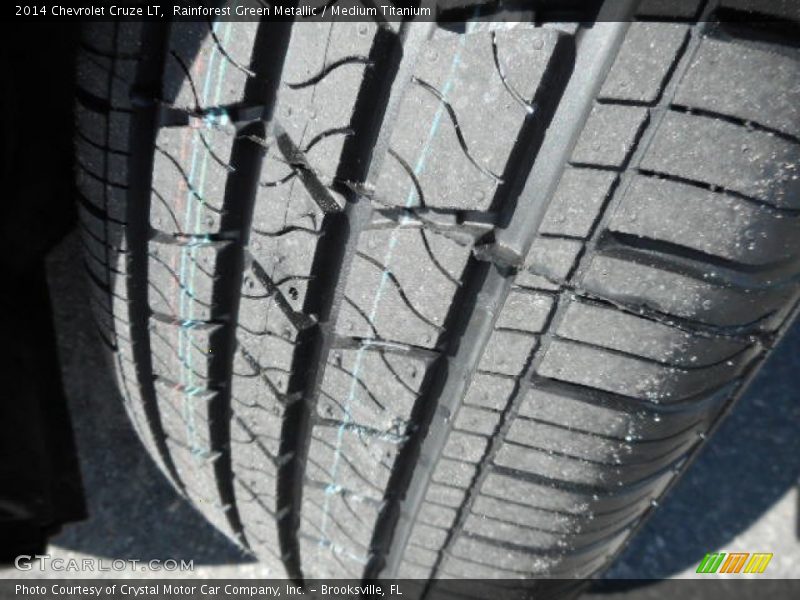 Rainforest Green Metallic / Medium Titanium 2014 Chevrolet Cruze LT