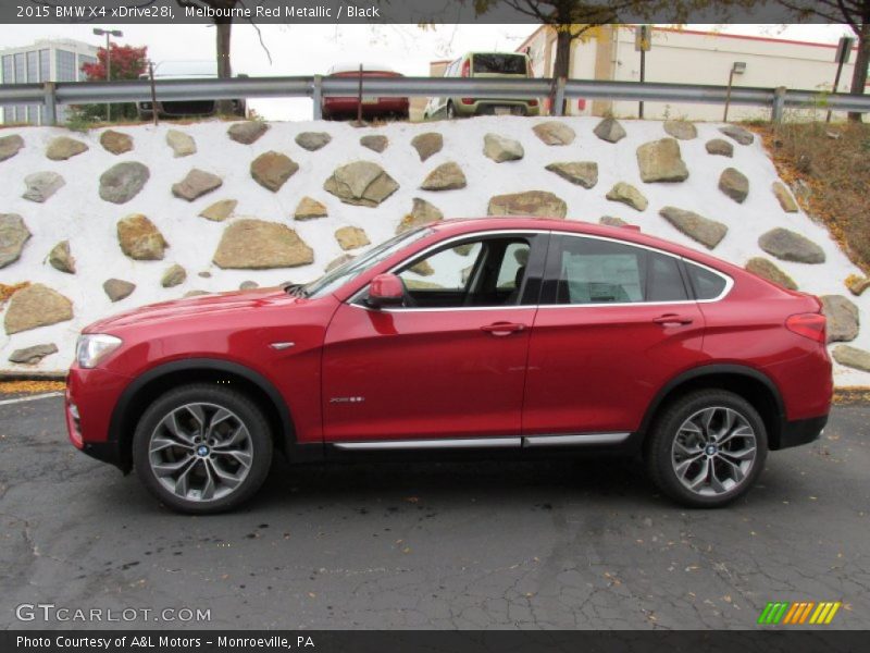 Melbourne Red Metallic / Black 2015 BMW X4 xDrive28i