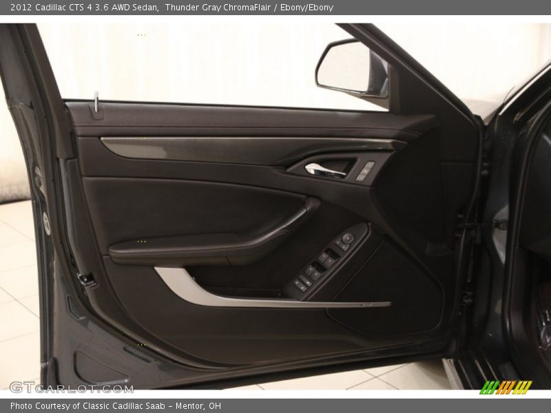 Thunder Gray ChromaFlair / Ebony/Ebony 2012 Cadillac CTS 4 3.6 AWD Sedan