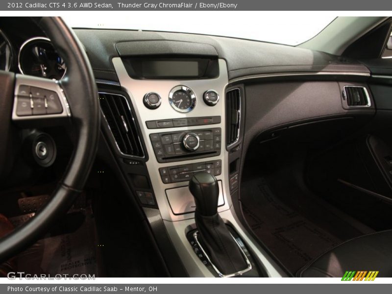 Thunder Gray ChromaFlair / Ebony/Ebony 2012 Cadillac CTS 4 3.6 AWD Sedan
