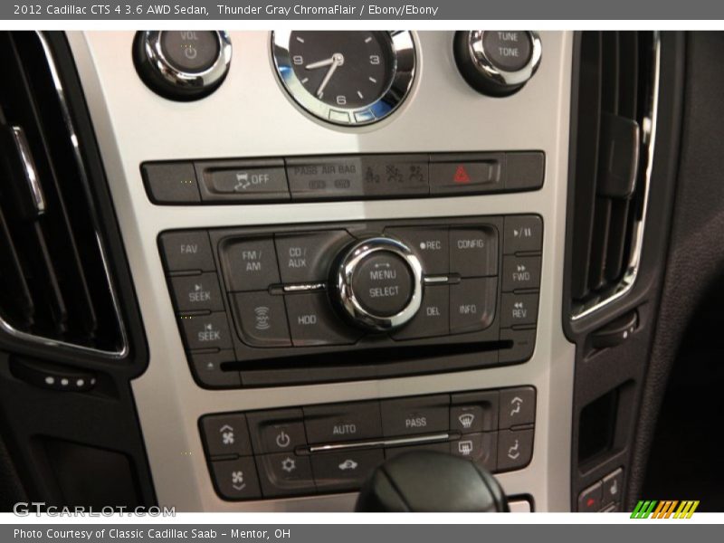 Thunder Gray ChromaFlair / Ebony/Ebony 2012 Cadillac CTS 4 3.6 AWD Sedan