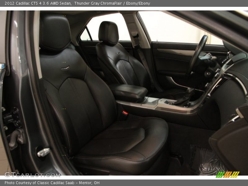 Thunder Gray ChromaFlair / Ebony/Ebony 2012 Cadillac CTS 4 3.6 AWD Sedan