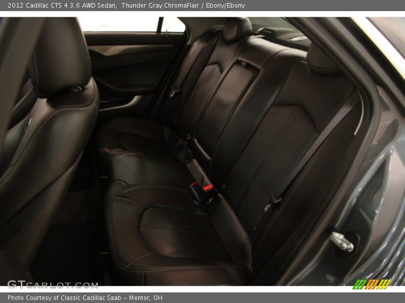 Thunder Gray ChromaFlair / Ebony/Ebony 2012 Cadillac CTS 4 3.6 AWD Sedan
