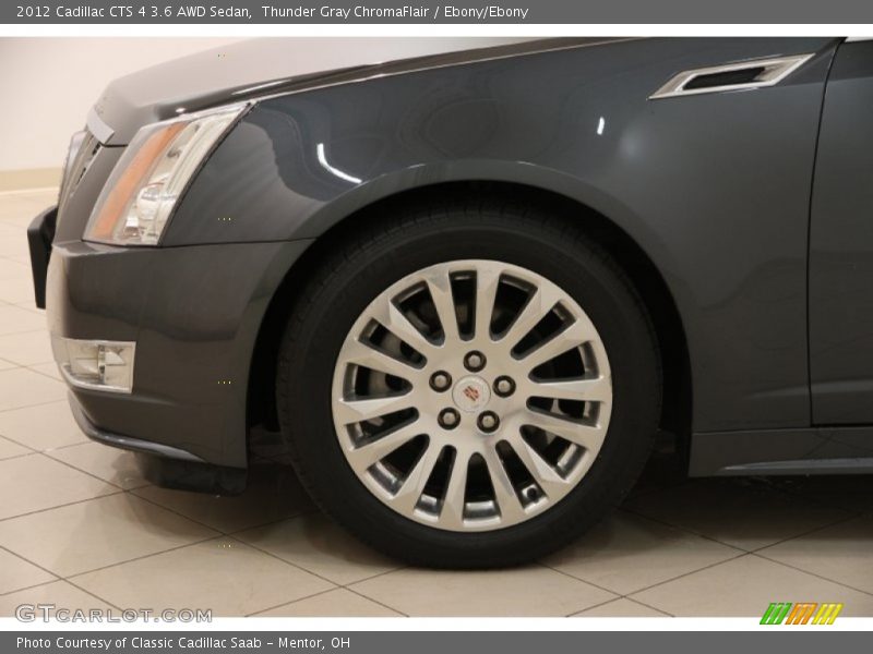Thunder Gray ChromaFlair / Ebony/Ebony 2012 Cadillac CTS 4 3.6 AWD Sedan