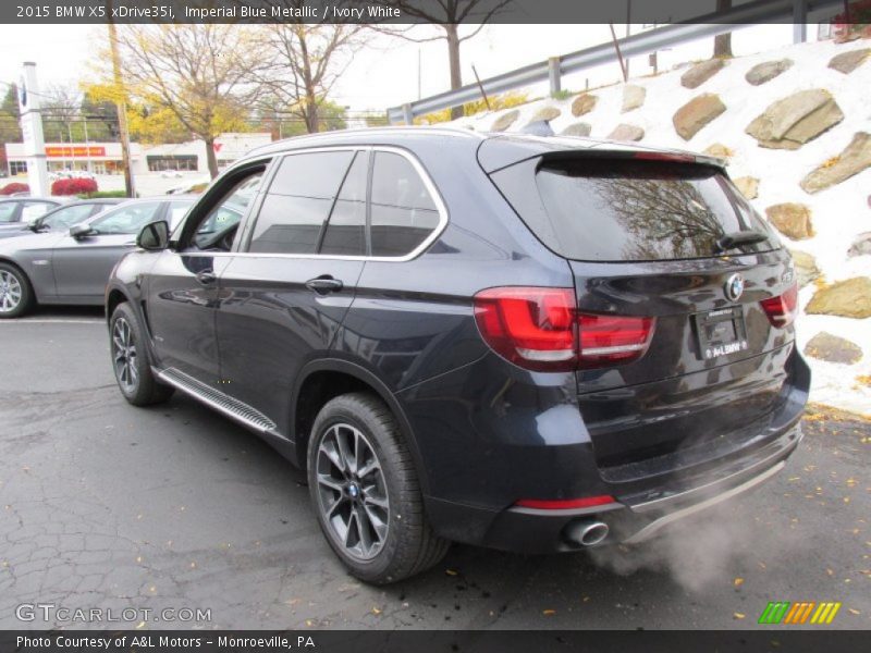 Imperial Blue Metallic / Ivory White 2015 BMW X5 xDrive35i
