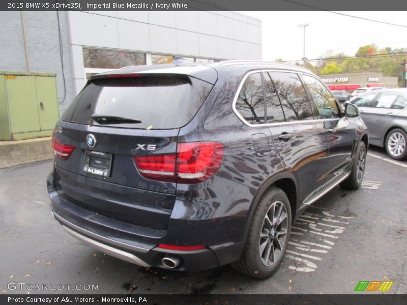 Imperial Blue Metallic / Ivory White 2015 BMW X5 xDrive35i