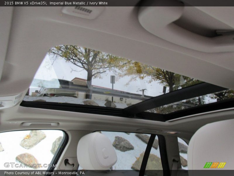 Imperial Blue Metallic / Ivory White 2015 BMW X5 xDrive35i