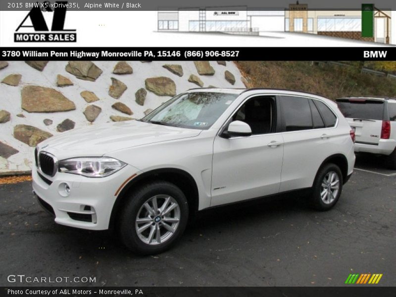 Alpine White / Black 2015 BMW X5 xDrive35i