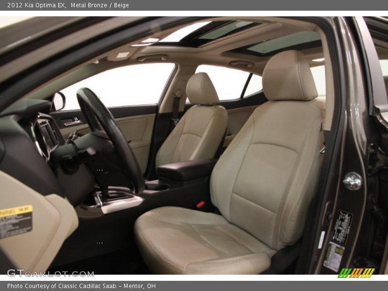 Metal Bronze / Beige 2012 Kia Optima EX