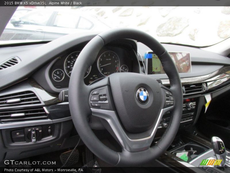 Alpine White / Black 2015 BMW X5 xDrive35i