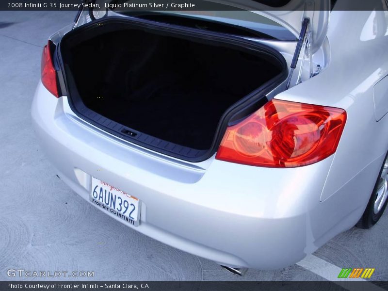 Liquid Platinum Silver / Graphite 2008 Infiniti G 35 Journey Sedan