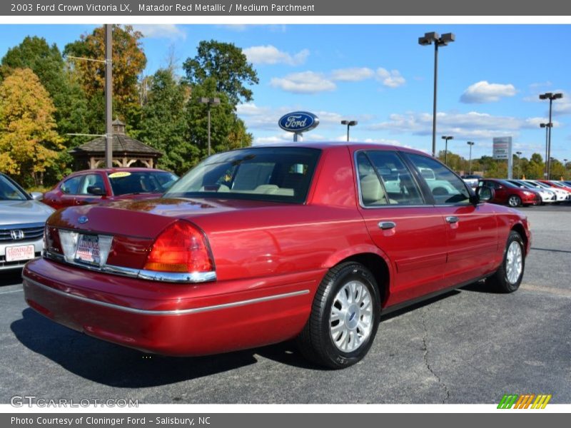 Matador Red Metallic / Medium Parchment 2003 Ford Crown Victoria LX