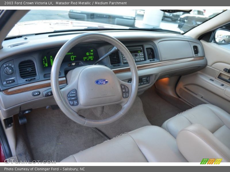 Matador Red Metallic / Medium Parchment 2003 Ford Crown Victoria LX